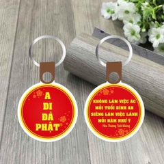 Móc khoá in danh hiệu Phật A Di Đà Combo 50c