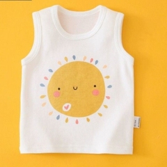 Áo thun ba lỗ hình thú chất cotton bé yêu