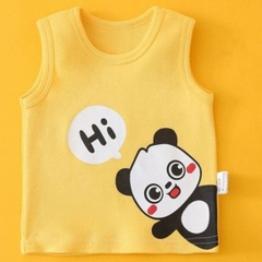 Áo thun ba lỗ hình thú chất cotton bé yêu