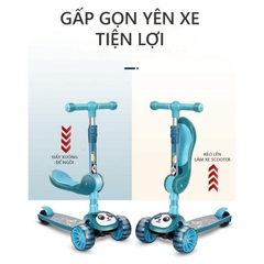 Xe trượt Scooter Panda cao cấp 2 trong 1