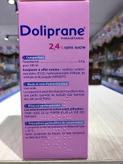 Siro hạ sốt Doliprane - Pháp 100ml