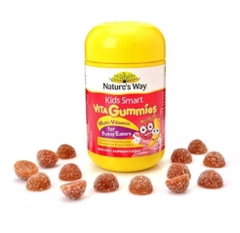 Kẹo dẻo Gummies Nature's Way Kids Smart Vita Gummies Multi 60v - Úc Kích thích ăn ngon, hỗ trợ hệ tiêu hóa cho trẻ