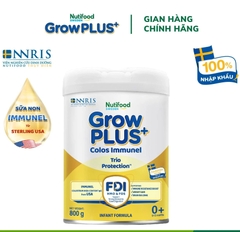 Sữa Bột Nutifood GrowPLUS+ Sữa Non Immunel từ 0 - 12 tháng 800g 7350107133563