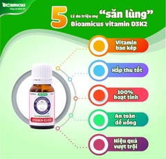 BioAmicus vitamin D3k2 bổ sung cho bé - lọ 10ml 0m+ 628504778555