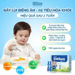 Hỗ trợ ăn ngon, tăng cường tiêu hóa Bicare Kid Sure - Việt Nam - Hộp 20 ống x 10ml - Từ 6m 1468938538886013