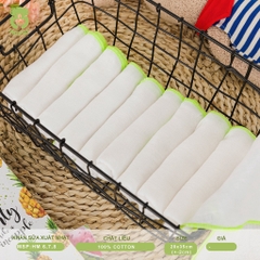 Set 10 khăn sữa 3 lớp 100% cotton cho bé Mipbi 28x35cm