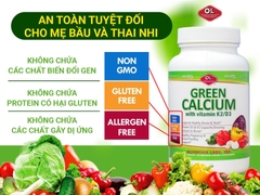 Olympian Labs Green Calcium - Bổ Sung Canxi Hữu Cơ Cho Bà Bầu và cho con bú 710013911476