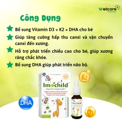 * D3k2 Imochild nhỏ giọt chai 20ml 0m+ 8426022000057