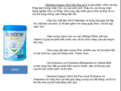 Sữa Biostime Organic SN-2 Bio Plus số 3 800g (Trên  12 tháng)