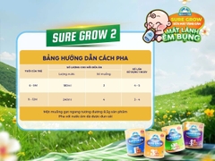 * Sữa Sure Grow HMM số 2 cho bé từ 6-12 tháng tuổi - Hộp 600g 9350363001529