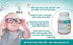 Viên bổ sung DHA cho trẻ em Bio Island DHA For Kids Úc 60 viên