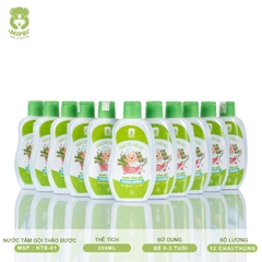 NƯỚC TẮM GỘI THẢO DƯỢC MIPBI CHO BÉ 200ML