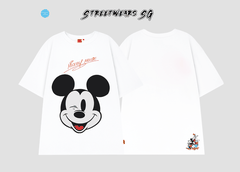 Áo thun Mickey Mouse Cotton Cao Cấp Nam Nữ In Kỹ Thuật Số - Streetwears SG