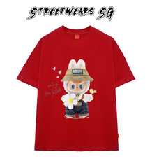 Áo thun LaBuBu Cầm Hoa form rộng cao cấp - Streetwears SG - LBB-02