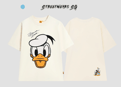 Áo thun Mickey Donald Cotton Cao Cấp Nam Nữ In Kỹ Thuật Số - Streetwears SG