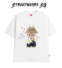 Áo thun LaBuBu Cầm Hoa form rộng cao cấp - Streetwears SG - LBB-02