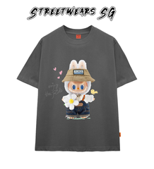 Áo thun LaBuBu Cầm Hoa form rộng cao cấp - Streetwears SG - LBB-02