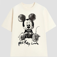 Áo thun Mickey Cotton Cao Cấp Nam Nữ In Kỹ Thuật Số - Streetwears SG