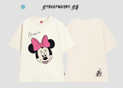 Áo thun Mickey Minnie Cotton Cao Cấp Nam Nữ In Kỹ Thuật Số - Streetwears SG