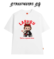 Áo thun LaBuBu Nơ Đỏ form rộng cao cấp - Streetwears SG - LBB-08