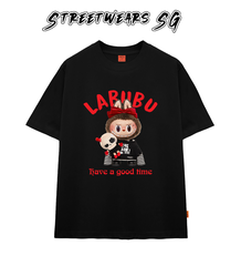 Áo thun LaBuBu Nơ Đỏ form rộng cao cấp - Streetwears SG - LBB-08