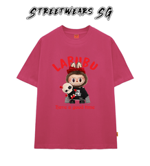 Áo thun LaBuBu Nơ Đỏ form rộng cao cấp - Streetwears SG - LBB-08