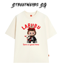 Áo thun LaBuBu Nơ Đỏ form rộng cao cấp - Streetwears SG - LBB-08