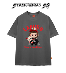 Áo thun LaBuBu Nơ Đỏ form rộng cao cấp - Streetwears SG - LBB-08
