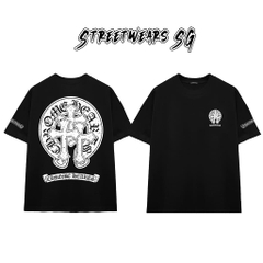 Áo Thun Chrome Medieval Cross Cotton Cao Cấp Form Rộng Unisex - Streetwears SG - CH101