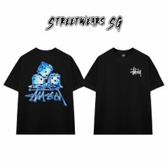 Áo Thun Stussy Ice Dice Graphic Cotton Cao Cấp Form Rộng Unisex Streetwears SG – STU003