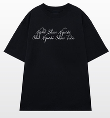 Áo thun chữ Nghề Chọn Người form âu rộng vải cotton cao cấp dày xịn - Streetwears SG