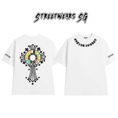Áo Thun Chrome Heart Rastafari Graphics Cotton Cao Cấp Form Rộng Unisex - Streetwears SG - CH50