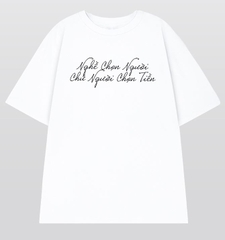 Áo thun chữ Nghề Chọn Người form âu rộng vải cotton cao cấp dày xịn - Streetwears SG
