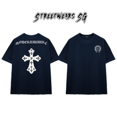 Áo Thun Chrome Moderaiiaurc Cross Cotton Cao Cấp Form Rộng Unisex - Streetwears SG - CH68
