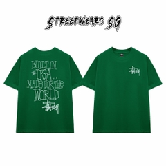 Áo Thun Stussy Built In USA Made For The World Cotton Cao Cấp Form Rộng Unisex Streetwears SG – STU061