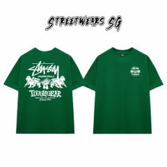 Áo Thun Stussy Tough Gear Lions Cotton Cao Cấp Form Rộng Unisex Streetwears SG – STU027