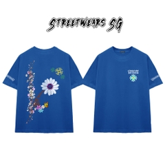 Áo Thun Chrome Heart Spring Bloom Cross Cotton Cao Cấp Form Rộng Unisex - Streetwears SG - CH26