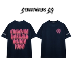 Áo Thun Chrome Heart Pink Gradient Retro 1989 Cotton Cao Cấp Form Rộng Unisex - Streetwears SG - CH39