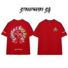 Áo Thun Chrome Heart Pop Art Cross Gothic Cotton Cao Cấp Form Rộng Unisex - Streetwears SG - CH47