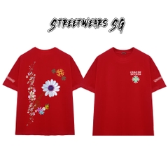 Áo Thun Chrome Heart Spring Bloom Cross Cotton Cao Cấp Form Rộng Unisex - Streetwears SG - CH26
