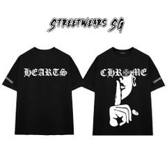 Áo Thun Chrome Finger Silence Cotton Cao Cấp Form Rộng Unisex - Streetwears SG - CH99