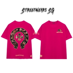 Áo Thun Chrome Heart Colorful Camo Emblem Cotton Cao Cấp Form Rộng Unisex - Streetwears SG - CH21