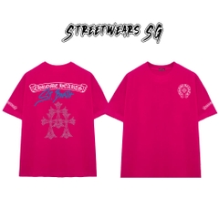 Áo Thun Chrome Barth Cross Triple Diamond Cotton Cao Cấp Form Rộng Unisex - Streetwears SG - CH73