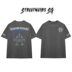 Áo Thun Chrome Barth Cross Triple Diamond Cotton Cao Cấp Form Rộng Unisex - Streetwears SG - CH73