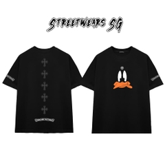 Áo Thun Chrome Heart Daffy Duck Cartoon Cotton Cao Cấp Form Rộng Unisex - Streetwears SG - CH35