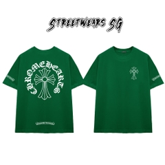 Áo Thun Chrome Heart Classic Graphics Cross Cotton Cao Cấp Form Rộng Unisex - Streetwears SG - CH52