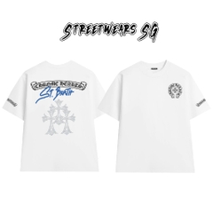 Áo Thun Chrome Barth Cross Triple Diamond Cotton Cao Cấp Form Rộng Unisex - Streetwears SG - CH73
