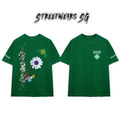 Áo Thun Chrome Heart Spring Bloom Cross Cotton Cao Cấp Form Rộng Unisex - Streetwears SG - CH26