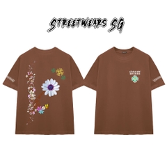 Áo Thun Chrome Heart Spring Bloom Cross Cotton Cao Cấp Form Rộng Unisex - Streetwears SG - CH26