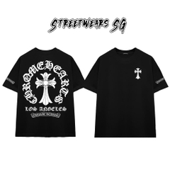 Áo Thun Chrome Cross Los Angeles Graphics Cotton Cao Cấp Form Rộng Unisex - Streetwears SG - CH60
